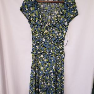 London Times black Mirage dress size 14 new with tags